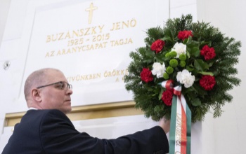 A tíz éve elhunyt Buzánszky Jenőre emlékezett az Aranycsapat Testület