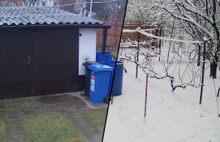 A pénteki havazás 40 másodpercbe sűrítve