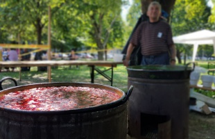 Paprikás krumplival, zenével, sörrel búcsúztatták a nyarat a Béke-Füredi lakótelepen