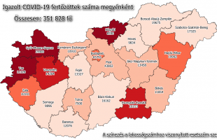 1300 alatt az új fertőzöttek száma