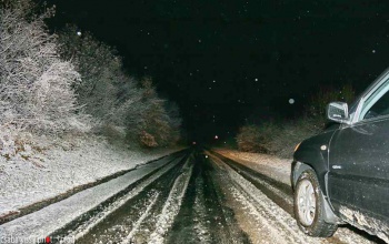 A Mecsekben  éjszaka már havazott