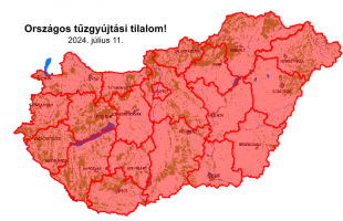 Tűzgyújtási tilalom érvényes az ország minden területére