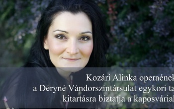 Dal a viszontlátásról – az Angliában élő operaénekesnő, Kozári Alinka a kaposváriaknak énekel