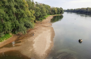 Alacsony a Dráva vízállása Barcsnál