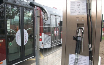 Gáztöltőállomást építettek az új buszoknak