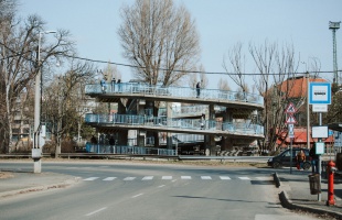 Hídcsere a vágányok felett (Kaposvár 1988-ban)