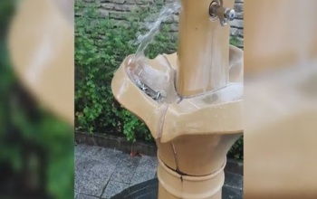 Megrongálták az ivókutat a Kossuth téren