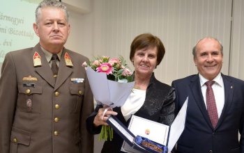 Dr. Fadgyas Erzsébet főorvos, volt vármegyei tisztifőorvos kapta a Somogy Vármegye Védelméért emlékplakettet