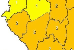 Másodfokú riasztást adtak ki Somogyra