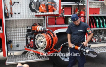 Világszínvonalú gépjárműfecskendő a kaposvári tűzoltóknak