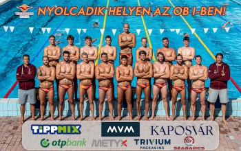 Nyolcadik helyen zárt a Kaposvári Vízilabda Klub az OB I-ben