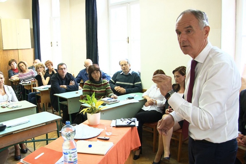 A Táncsics pedagógusaival találkozott a polgármester
