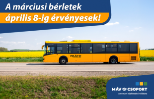 A húsvét miatt tovább lesznek érvényesek a márciusi Volánbusz-bérletek