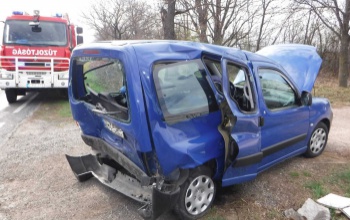 Karambol a 7-es főúton Balatonvilágosnál