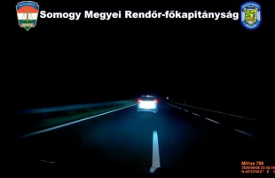 190-el menekült az ukrán embercsempész a rendőrök elől az M7-esen
