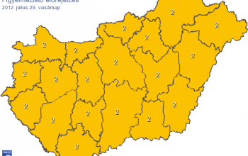 Hőség és vihar miatt is első fokú riasztás