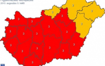 Hétfőre piros figyelmeztetés Somogyban is!