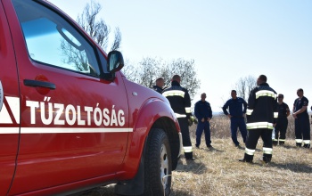 Tűzoltók járják a porszáraz fonyódi nádast