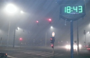 Kaposváron is tartós köd miatt figyelmeztet az OMSZ!