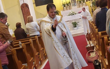 Ételt szenteltek a kaposfüredi templomban