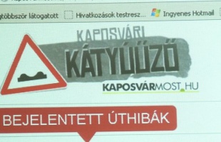 Kátyúbejelentő indul hétfőtől