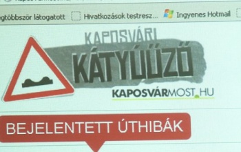 Kátyúbejelentő indul hétfőtől