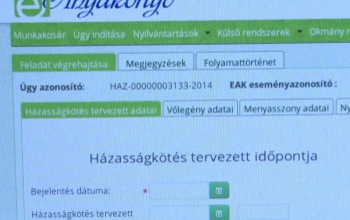 Zavartalanul működik az elektronikus anyakönyvi nyilvántartás