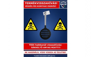 Rákkeltő anyag kioldódásának veszélye miatt visszahívott a TEDi egy habkanál konyhai eszközt