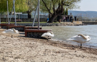 Pénteken kinyit az első balatoni strand