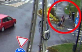 Balhé a Donnerben: a körforgalomban ütötte egymást a két család  - VIDEÓ