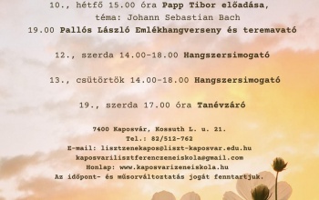 A Liszt Ferenc Zeneiskolában júniusban sem áll meg az élet
