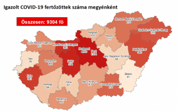 341 fővel emelkedett a beazonosított fertőzöttek száma Magyarországon