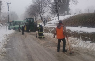 Gadányban a busz is elakadt délelőtt