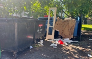 Rendszeresen visszatérő probléma az oda nem illő hulladék kihelyezése