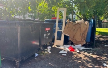 Rendszeresen visszatérő probléma az oda nem illő hulladék kihelyezése