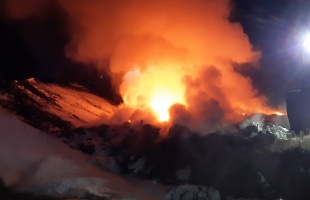 Hatalmas tűz volt a hulladéklerakóban