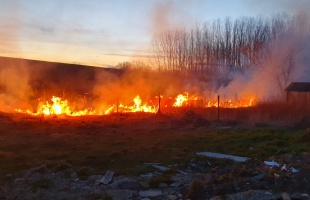 Mocsárjáróval oltották a nádast a somogyi tűzoltók - VIDEÓ