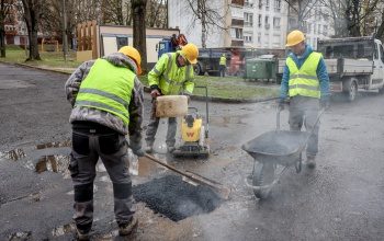 Fokozott kátyúzás indult Kaposváron a kemény tél után