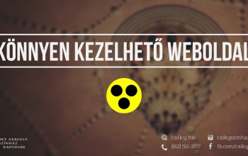 Mától elérhető a színház akadálymentes weboldala
