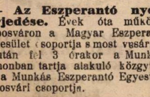 Nálunk is hódított az eszperantó