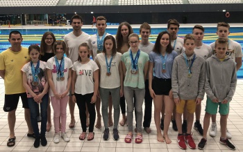 Kiváló eredményekkel zárták a Vidék Opent a sportiskolás úszók