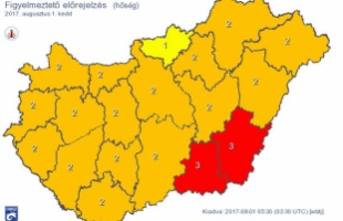 Fokozódik a hőség, másodfokú figyelmeztetés Somogyra