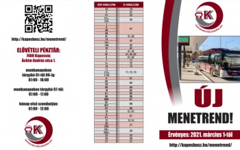 Így alakul át a kaposvári buszjáratok számozása