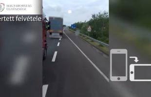 Akár csúnya vége is lehetett volna: bosszúból a leállósávba szorította a kamionos társát – VIDEÓ