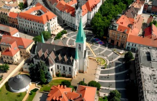 Kaposvár madártávlatból