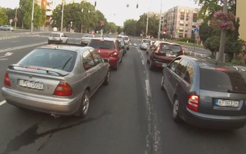 Kamera a sisakon: motorral Kaposváron