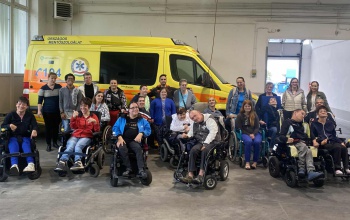 Különleges látogatók a mentőállomáson