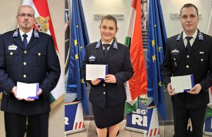 Három somogyi rendőrt avattak tisztté