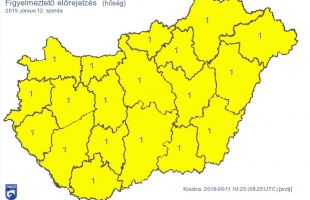 Hőség lesz, kiadták a riasztást is
