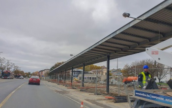 Ideiglenes világítást kap a közlekedési központ